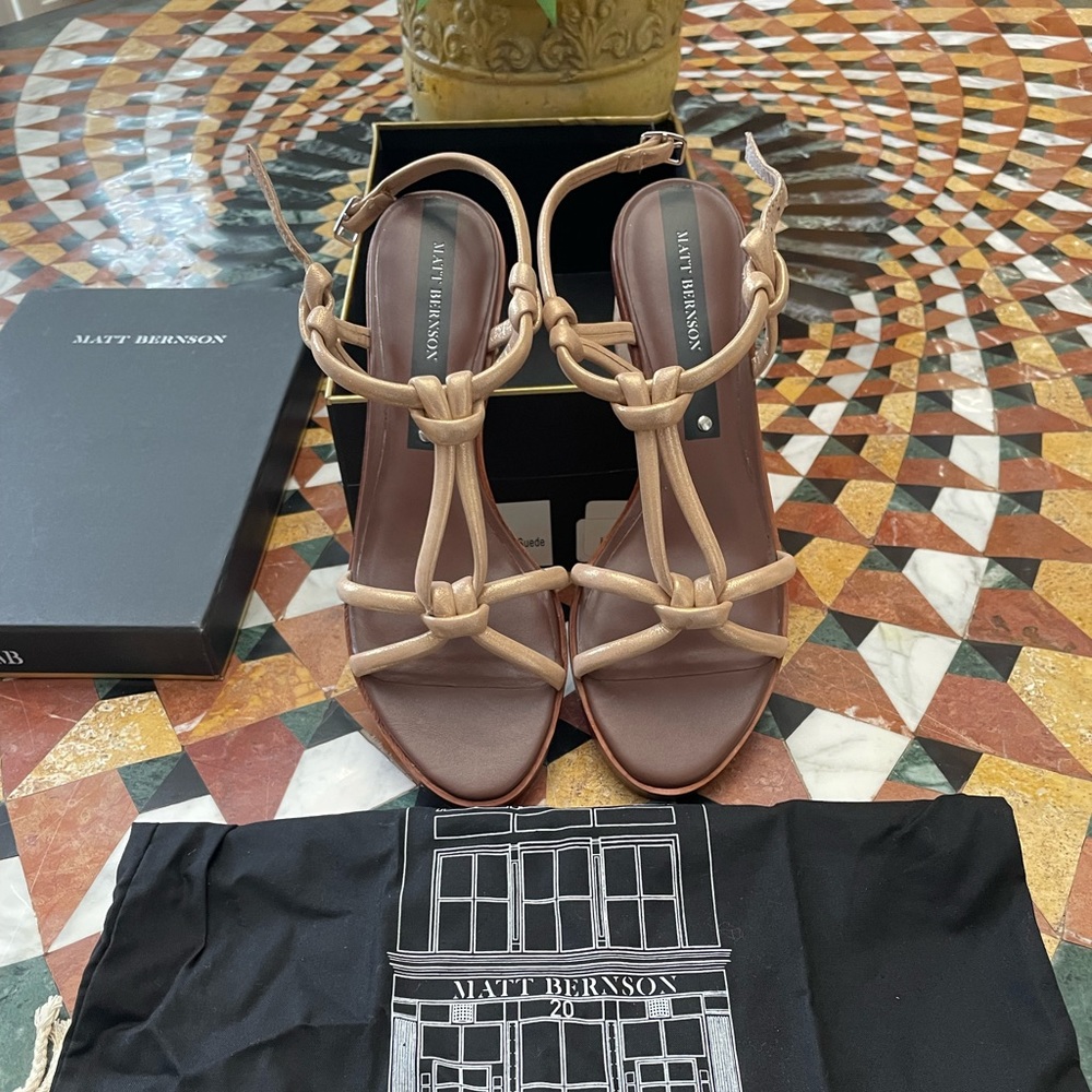 Designer sandals never worn very high end